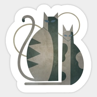 The Mysterious Minds Of Modern Cats Sticker